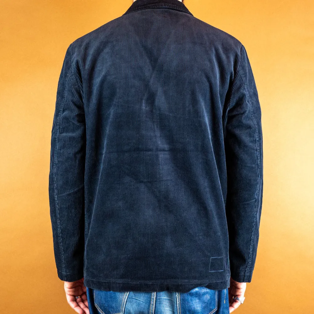 Universal Works Three Button Jacket Cord Navy> Jacken
