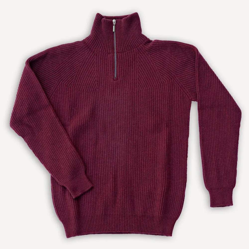 Seldom Troyer Merinowolle Bordeaux> Pullover