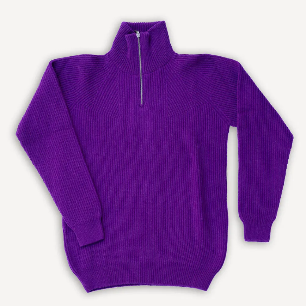 Seldom Troyer Merinowolle Purple> Pullover