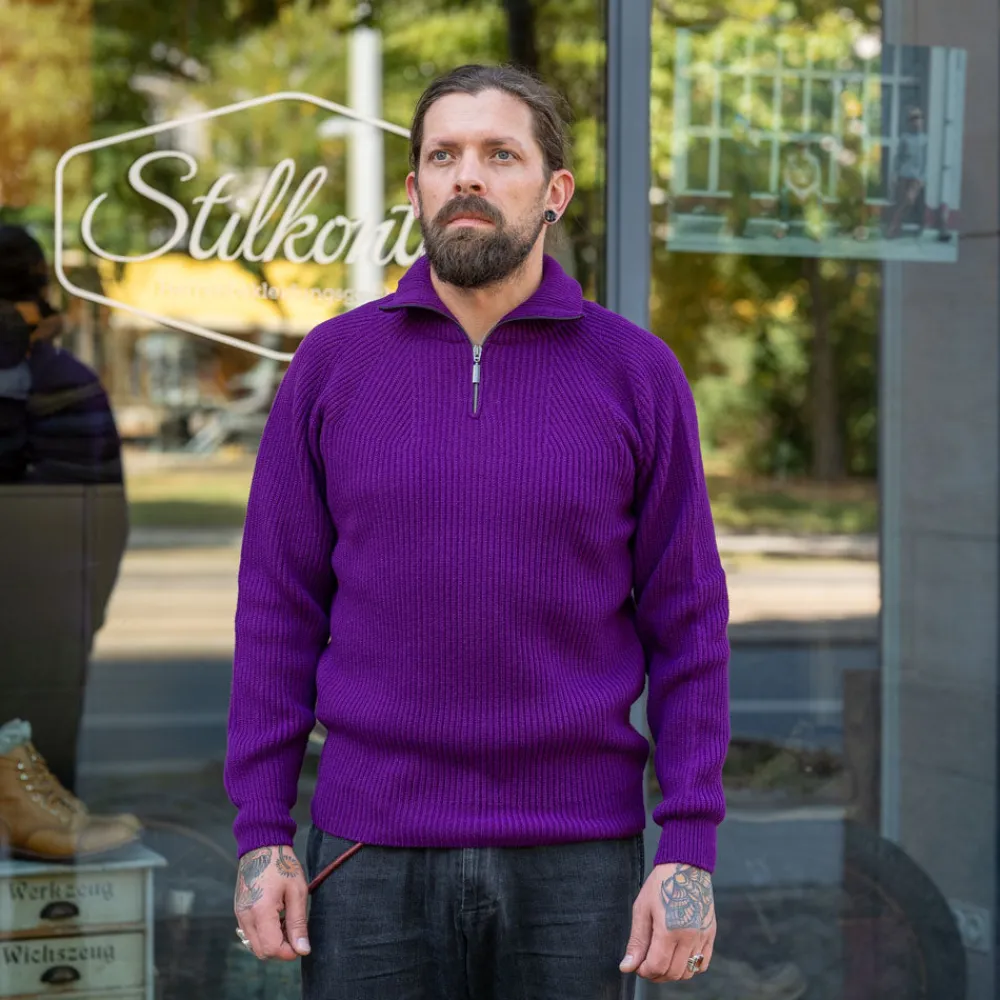 Seldom Troyer Merinowolle Purple> Pullover