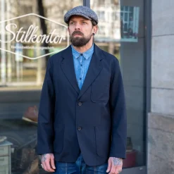 Universal Works Two Button Jacket Tropical Suiting Navy> Jacken