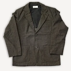Universal Works Two Button Jacket Upcycled Tweed Brown> Jacken