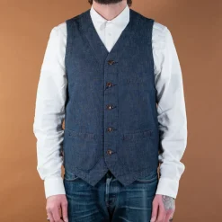 Japan Blue Urban Vest Indigo> Westen