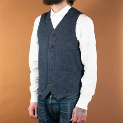 Japan Blue Urban Vest Indigo> Westen