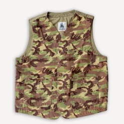 Captain Santors Vest Ripstop/Herringbone Camo> Westen