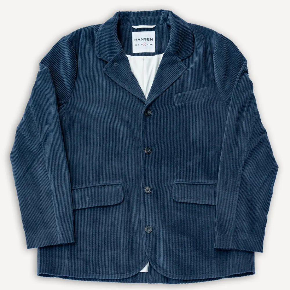 Hansen Vincent Casual Blazer Jacket Dusty Navy> Jacken