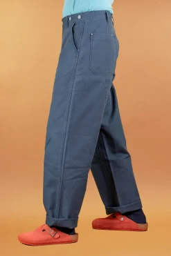 Nigel Cabourn Welders Pant Duck Canvas Navy><noscript><img width=