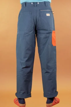 Nigel Cabourn Welders Pant Duck Canvas Navy><noscript><img width=