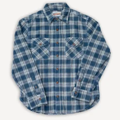 Freenote Cloth Wells Shirt Blue Plaid> Hemden