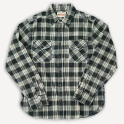 Freenote Cloth Wells Shirt Forest Plaid> Hemden