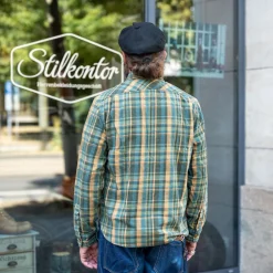 Freenote Cloth Wells Shirt Plaid Green><noscript><img width=