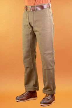 Indigofera Wendell Pants Canvas Moss> Hosen