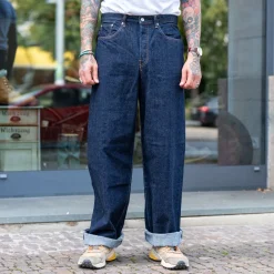 Edwin Wide Pant Kurabo Red Selvedge 14oz Blue Rinsed> Hosen