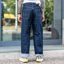 Edwin Wide Pant Kurabo Red Selvedge 14oz Blue Rinsed><noscript><img width=