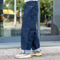 Edwin Wide Pant Kurabo Red Selvedge 14oz Blue Rinsed><noscript><img width=