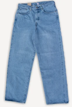Edwin Wide Pant Kurabo Red Selvedge 14oz Blue Light Used> Hosen