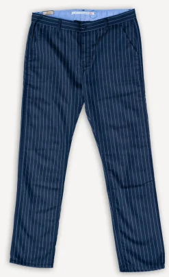 Scarti Lab Wool Pants 101 Blue Striped> Hosen