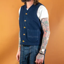 Hen´s Teeth Wool Vest Blue> Westen