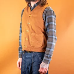 Hen´s Teeth Wool Vest Duck Brown> Westen