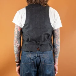 Scarti Lab Wool Vest Striped Black><noscript><img width=