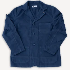Tellason Work Blazer Herringbone Twill Navy> Jacken