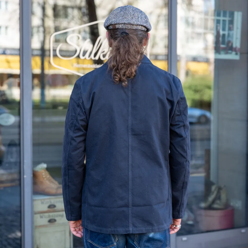 Tellason Work Blazer Herringbone Twill Navy> Jacken