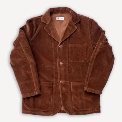 Tellason Work Blazer Kindermann Cord Brown> Jacken