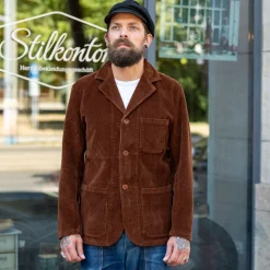 Tellason Work Blazer Kindermann Cord Brown> Jacken