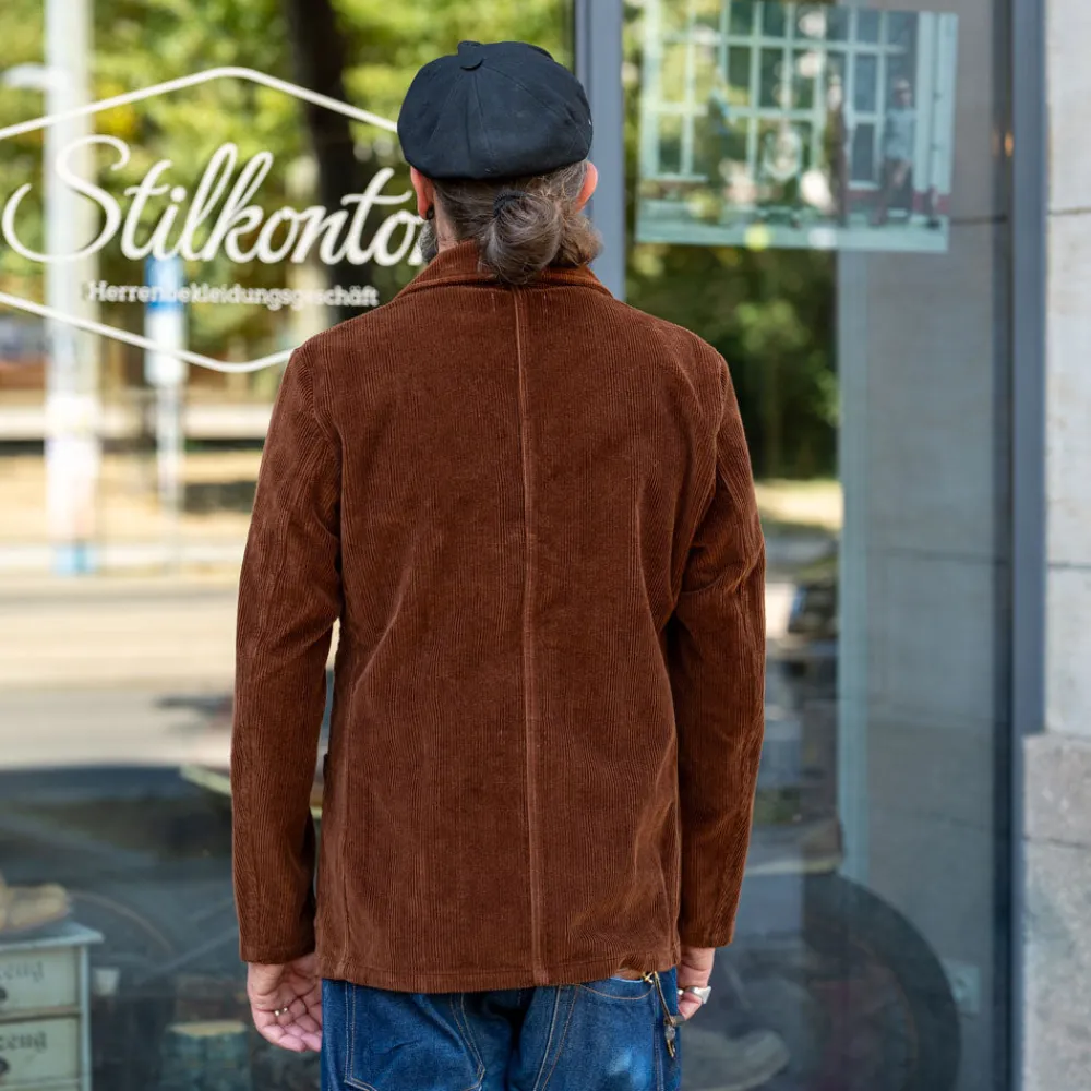 Tellason Work Blazer Kindermann Cord Brown> Jacken