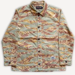 The Quartermaster Work Jacket HBT Camouflage> Jacken