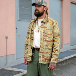 The Quartermaster Work Jacket HBT Camouflage> Jacken