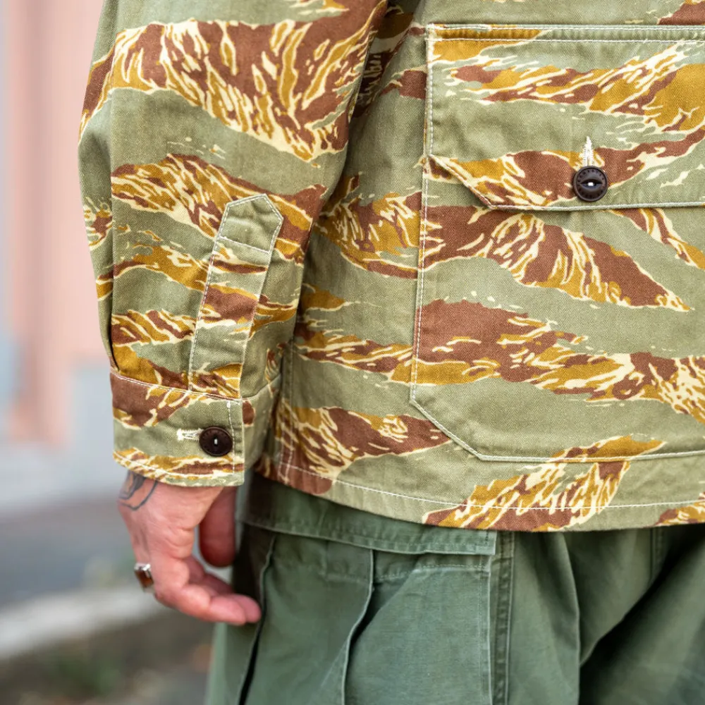 The Quartermaster Work Jacket HBT Camouflage> Jacken