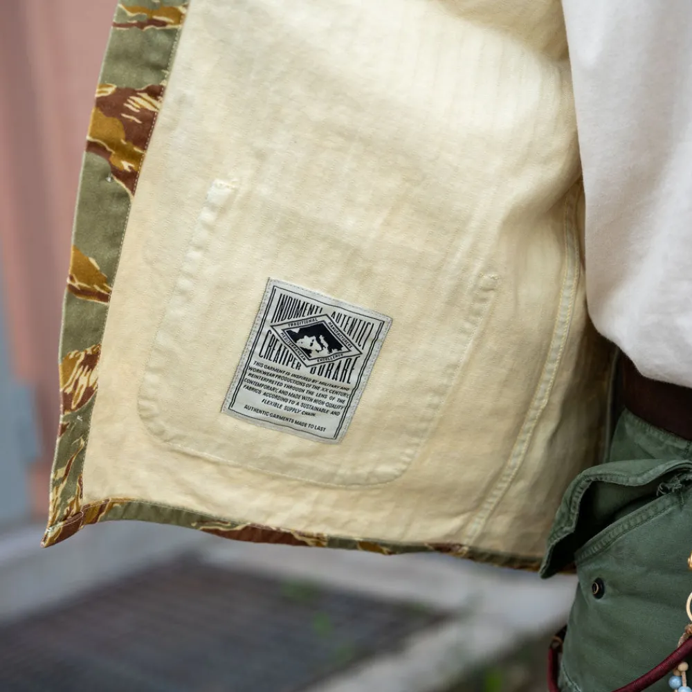 The Quartermaster Work Jacket HBT Camouflage> Jacken