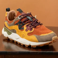Flower Mountain Yamano 3 Sneaker low Herringbone Brown/Yellow> Schuhe